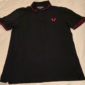 True religion logo polo shirt